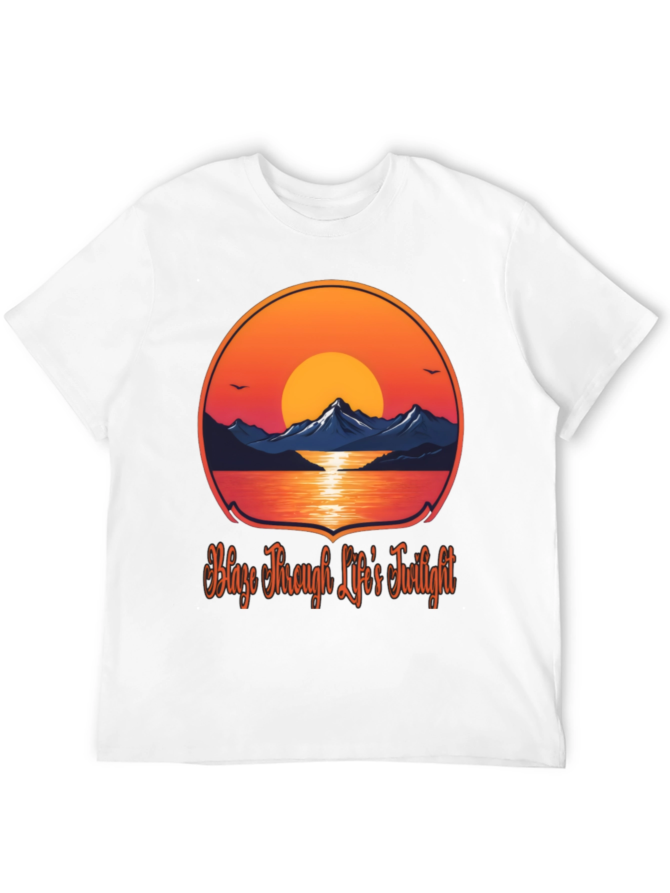 Sunset Mountain Graphic Tee - Blaze Through Life