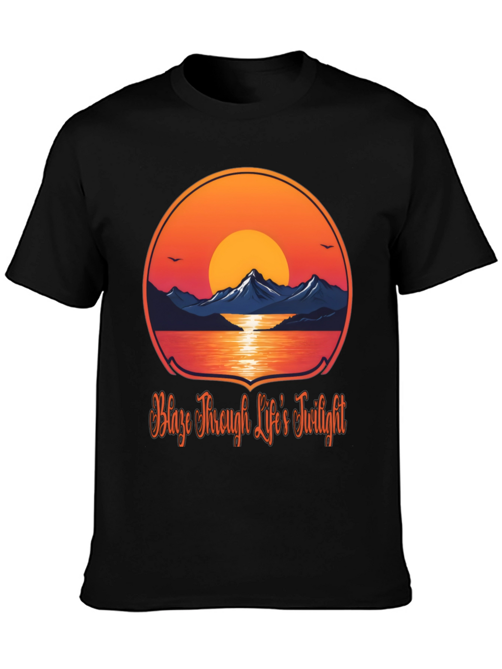 Sunset Mountain Graphic Tee - Blaze Through Life