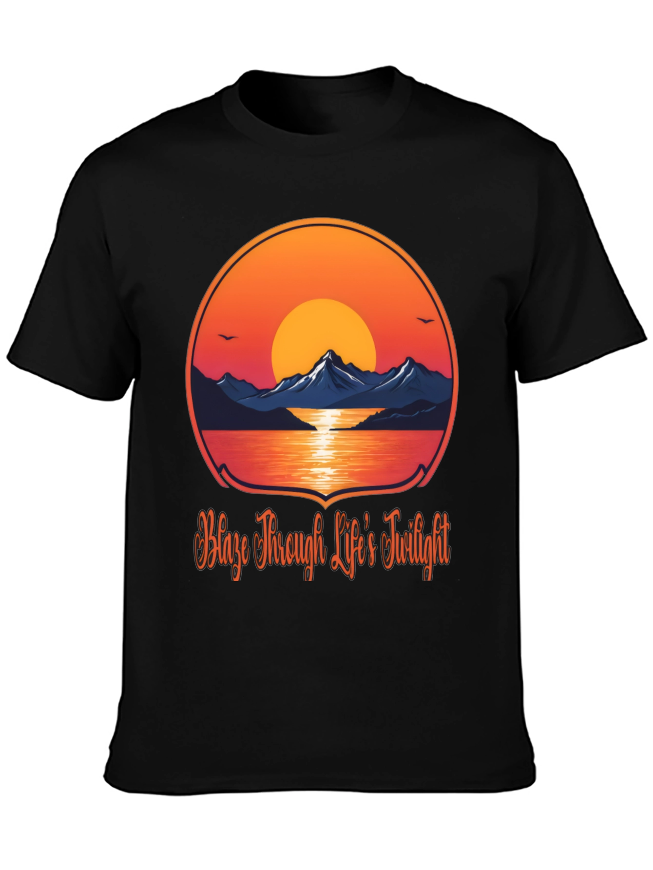 Sunset Mountain Graphic Tee - Blaze Through Life
