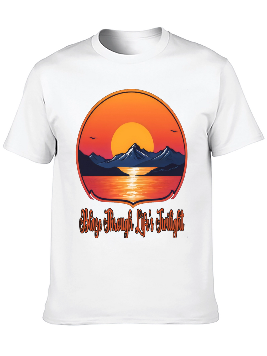 Sunset Mountain Graphic Tee - Blaze Through Life