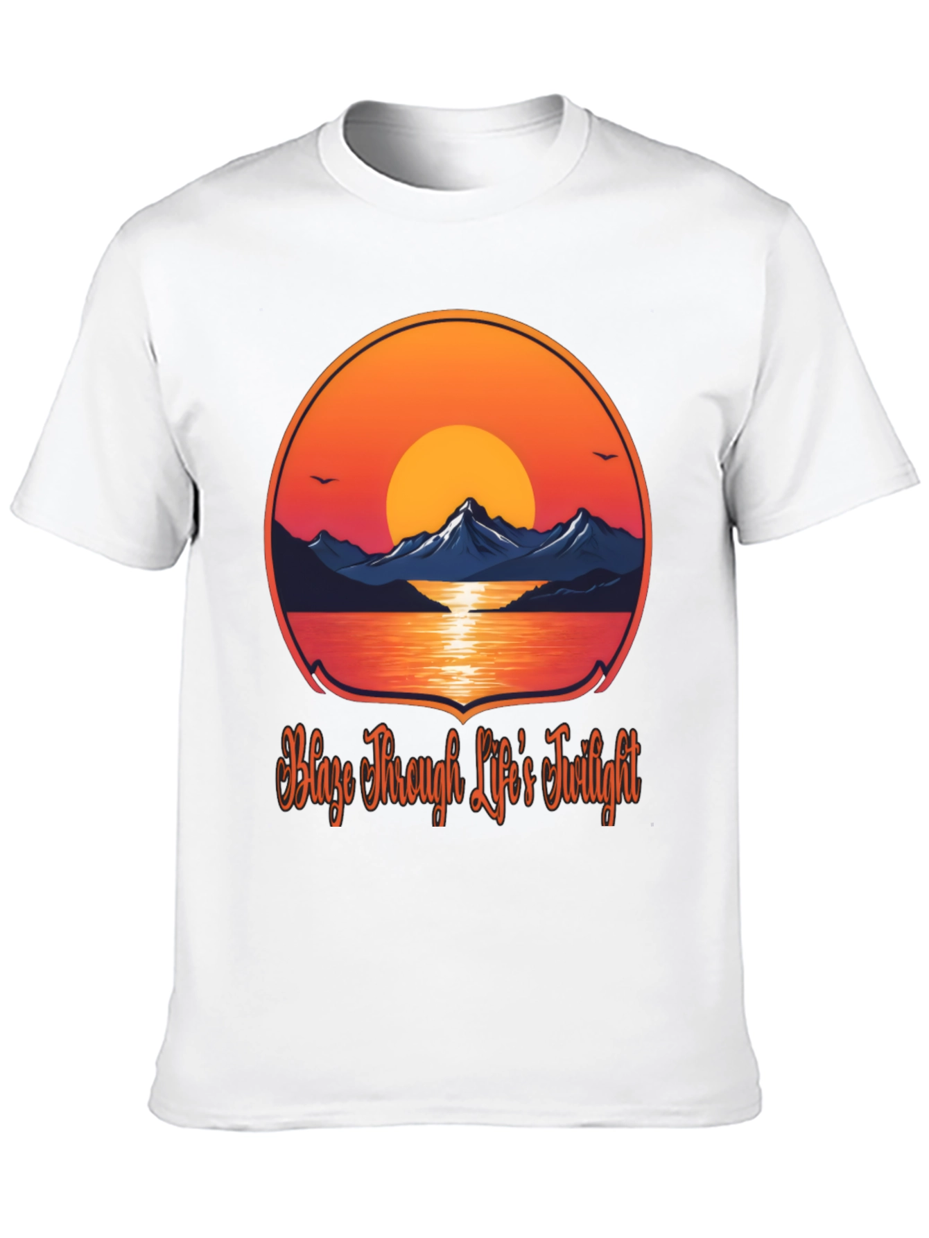 Sunset Mountain Graphic Tee - Blaze Through Life