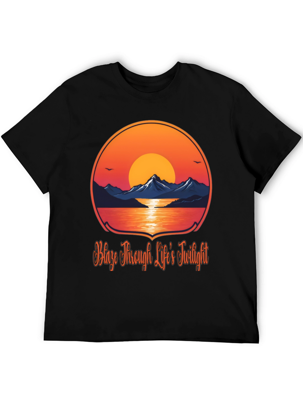 Sunset Mountain Graphic Tee - Blaze Through Life