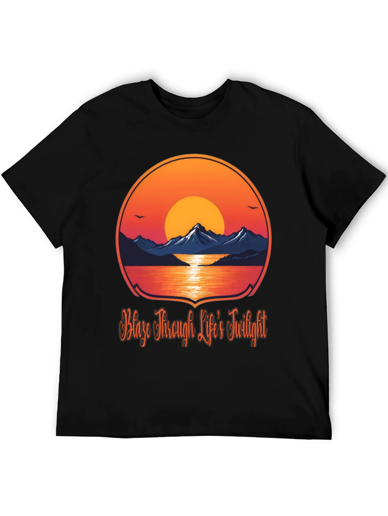 Sunset Mountain Graphic Tee - Blaze Through Life
