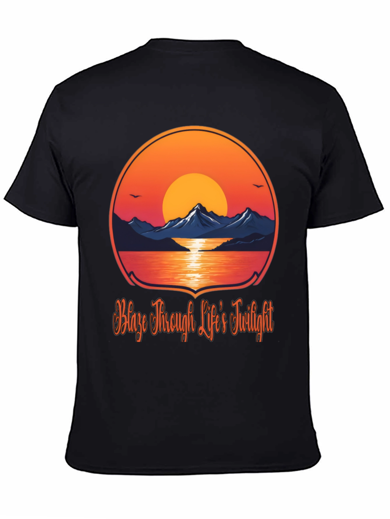 Sunset Mountain Graphic Tee - Blaze Through Life