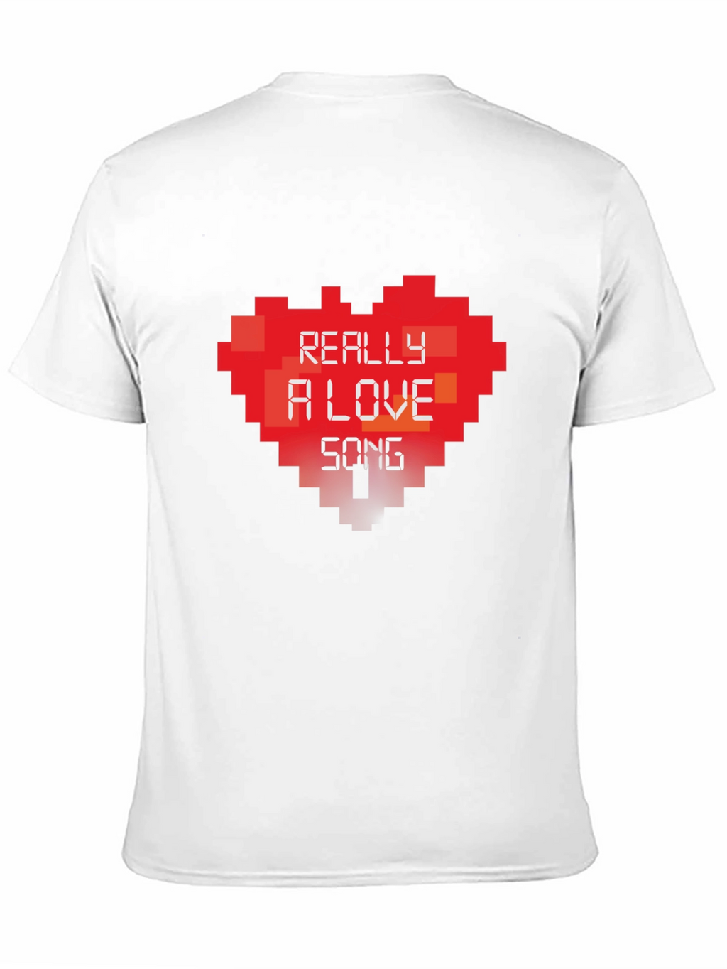 Pixel Heart Love Song Graphic T-Shirt