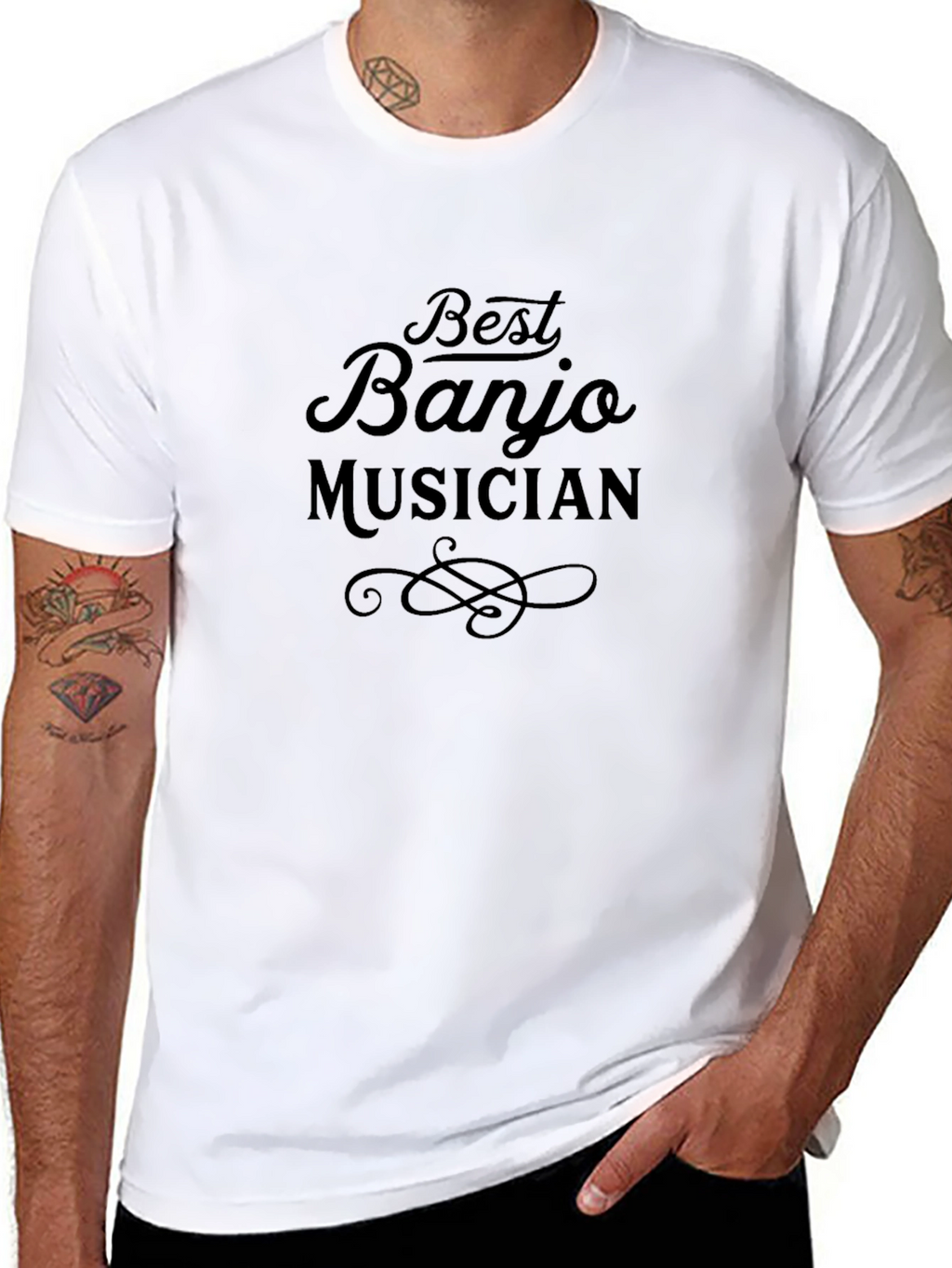 Best Banjo Musician Black T-Shirt