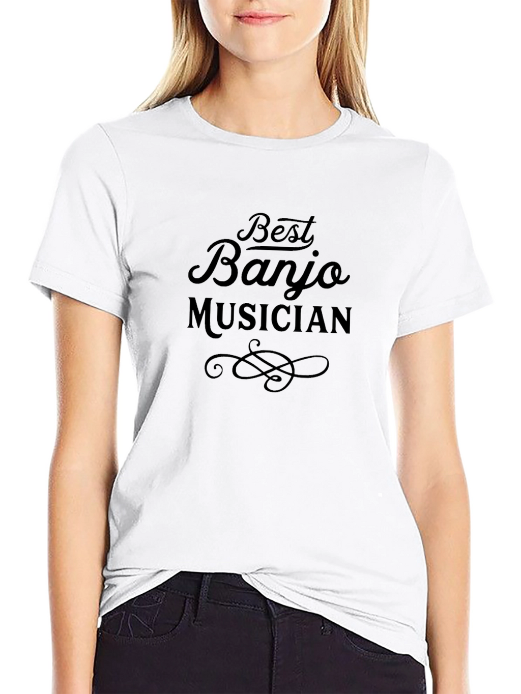 Best Banjo Musician Black T-Shirt