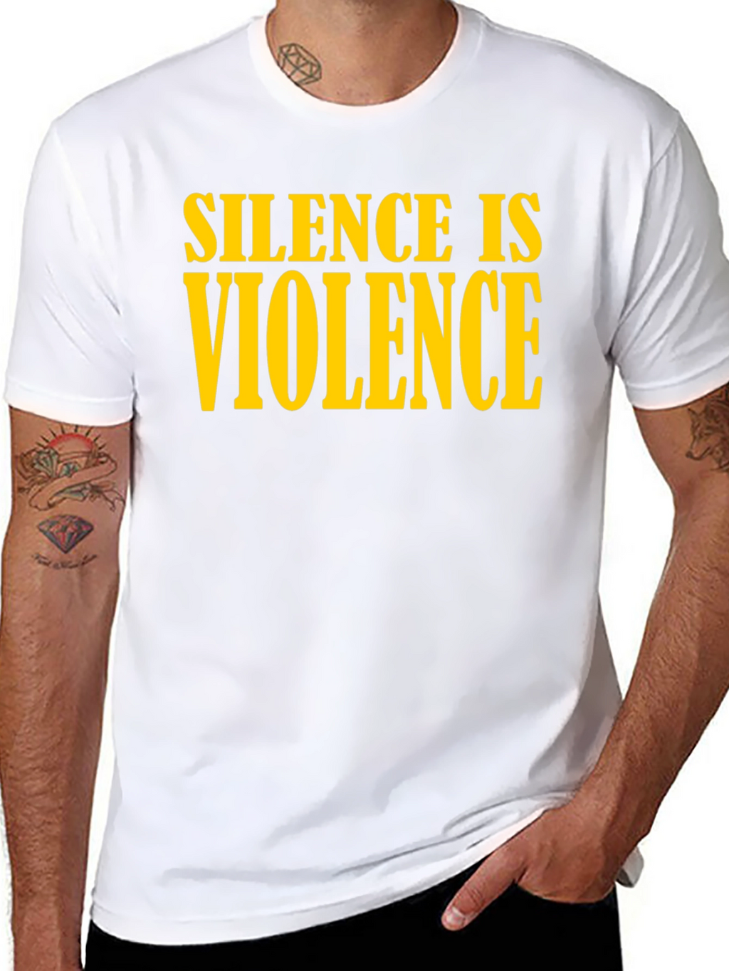 Silence is Violence Graphic Tee - Black