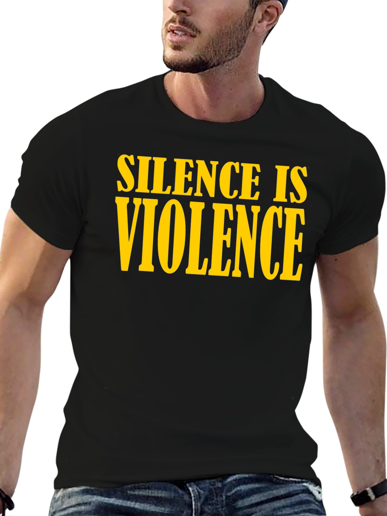 Silence is Violence Graphic Tee - Black