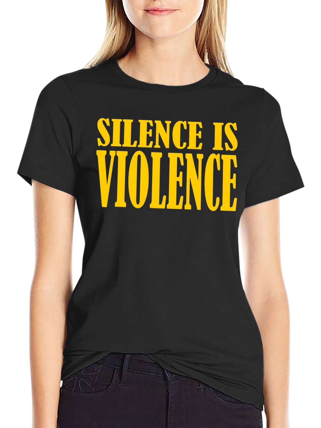 Silence is Violence Graphic Tee - Black