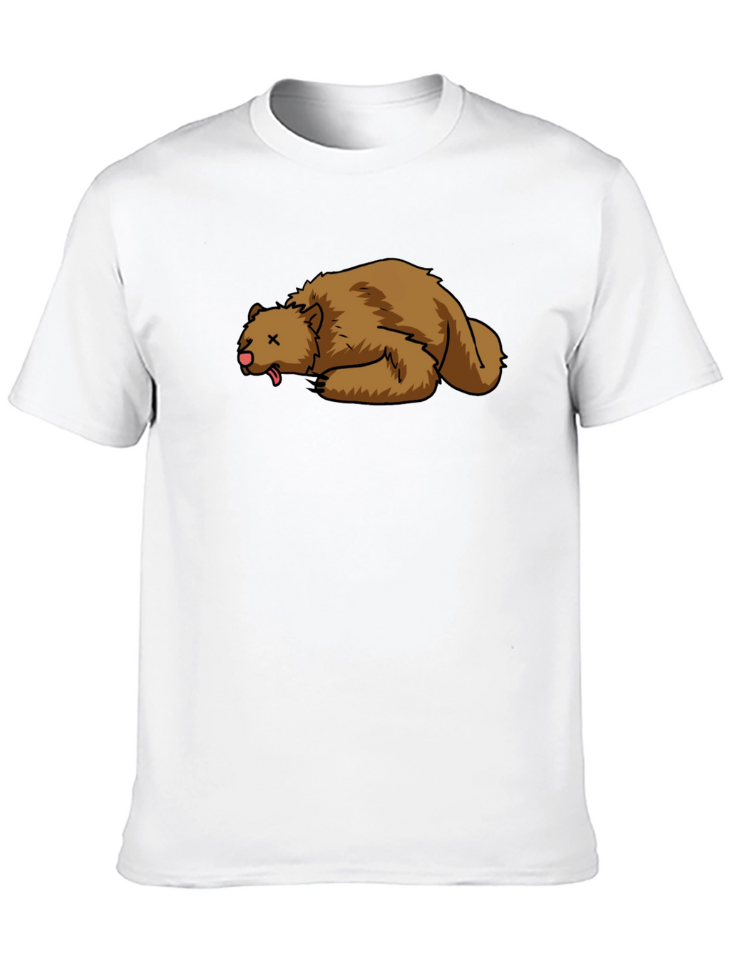 Cartoon Dead Bear T-Shirt - Soft Cotton Tee