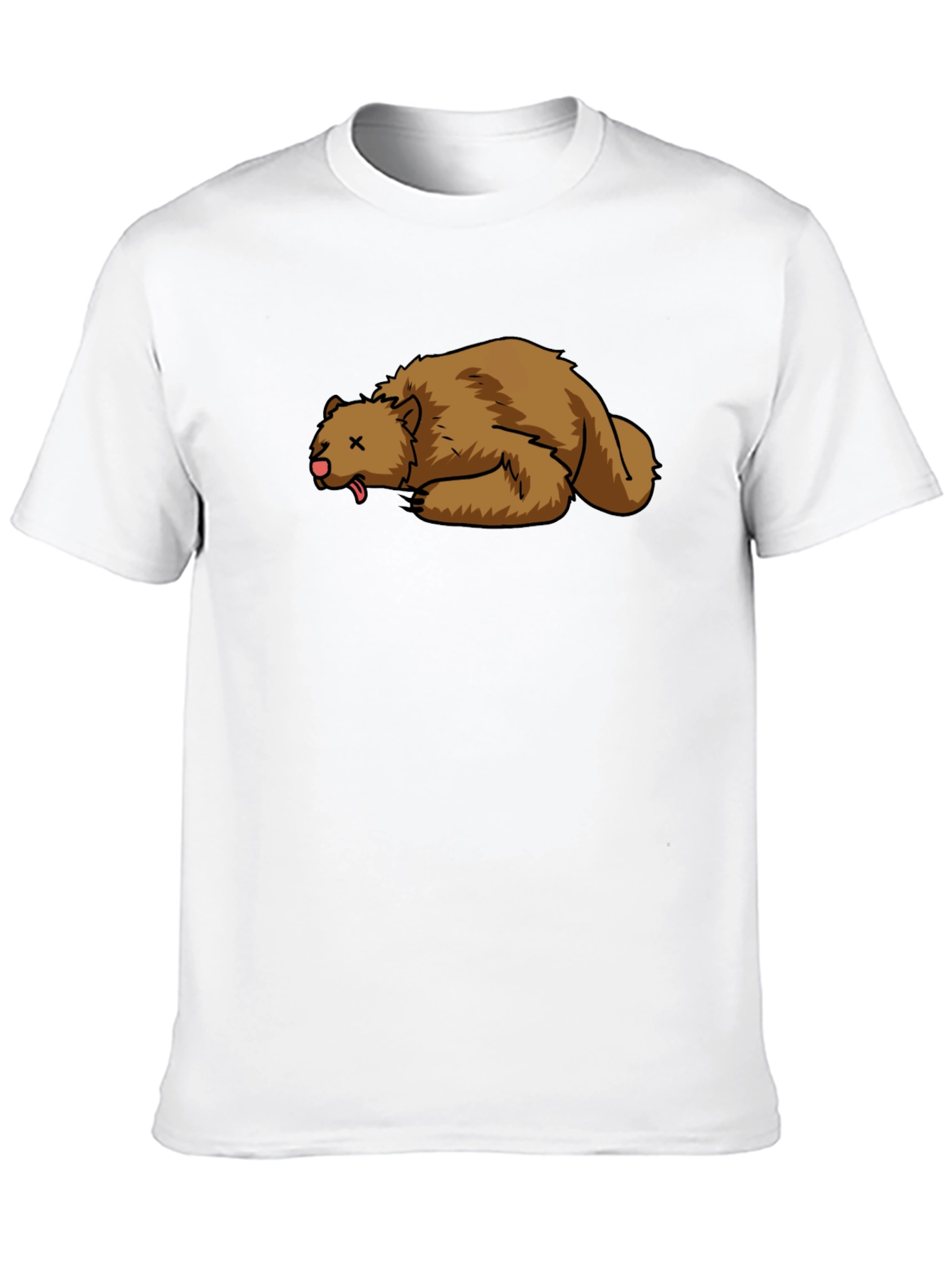 Cartoon Dead Bear T-Shirt - Soft Cotton Tee