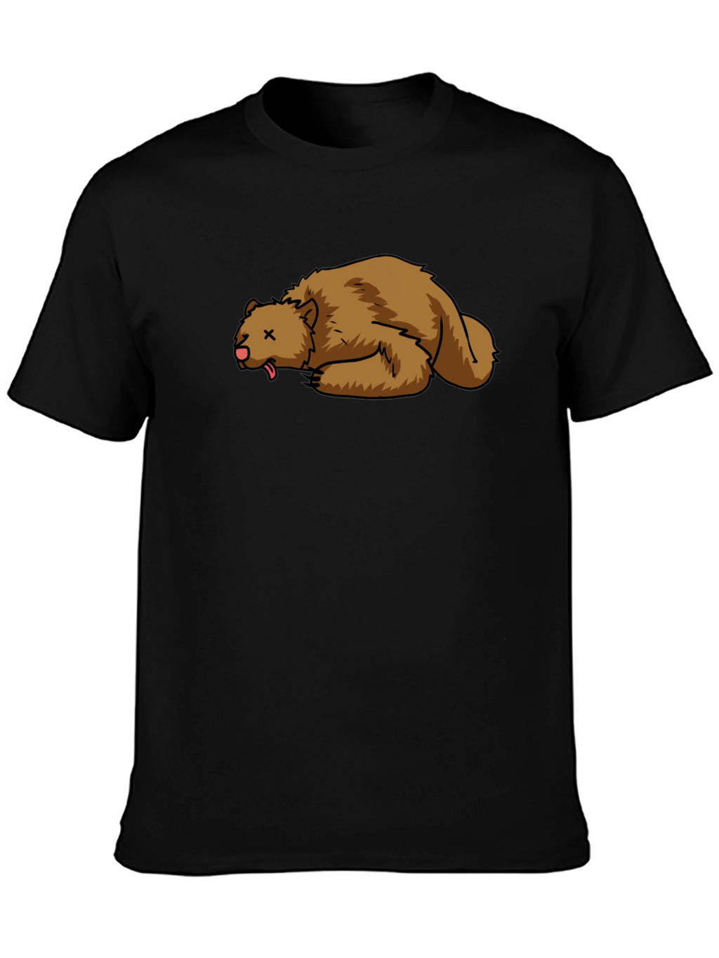 Cartoon Dead Bear T-Shirt - Soft Cotton Tee