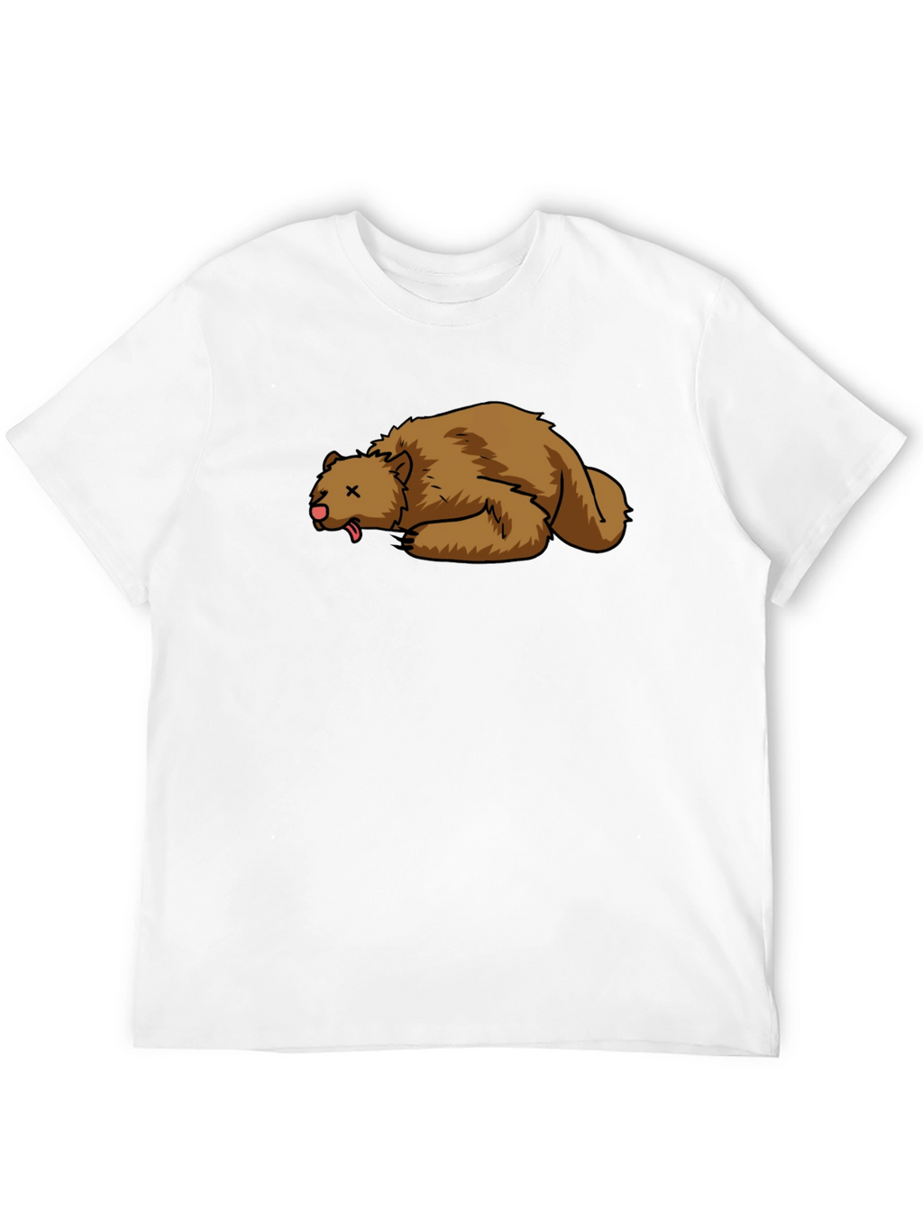 Cartoon Dead Bear T-Shirt - Soft Cotton Tee