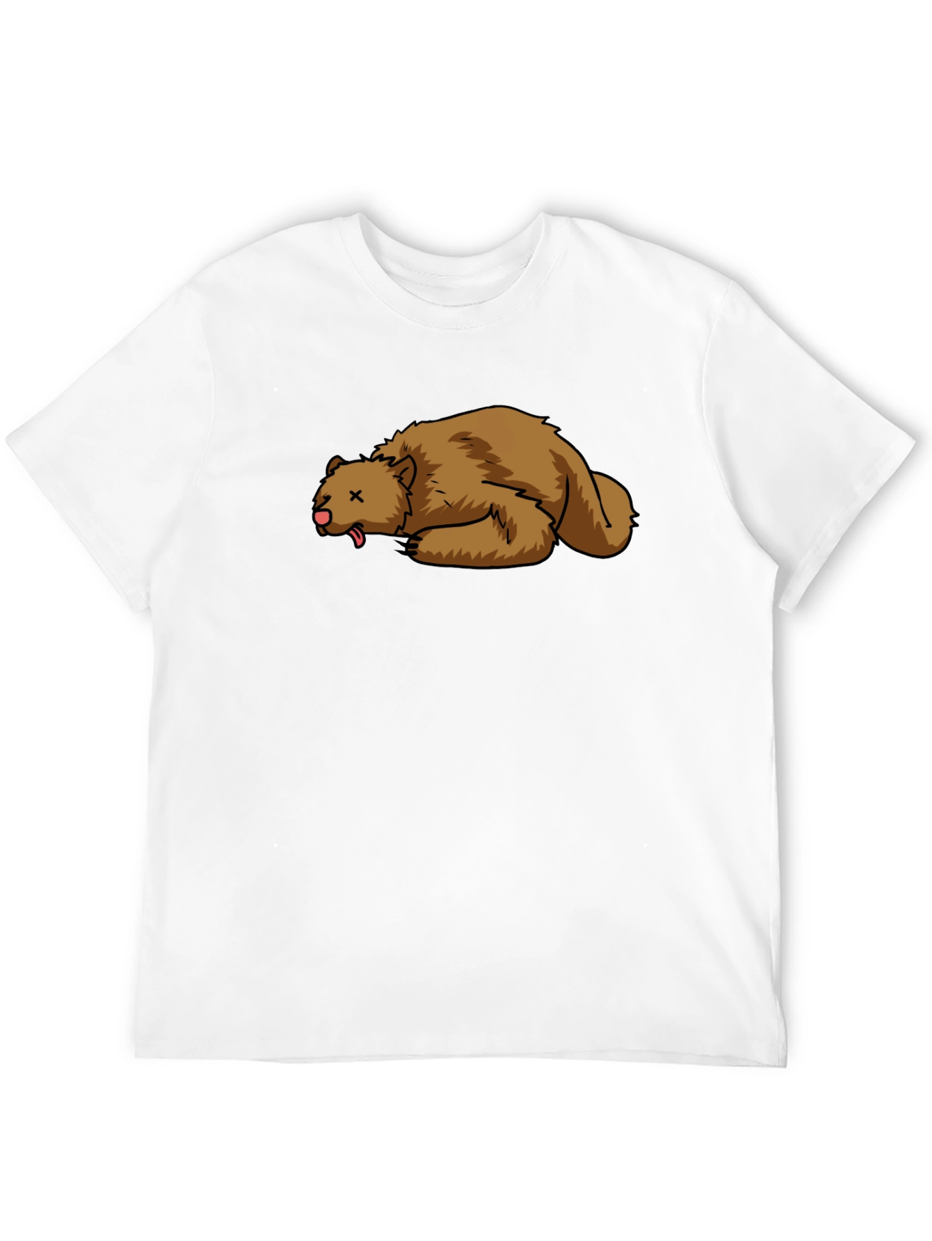 Cartoon Dead Bear T-Shirt - Soft Cotton Tee