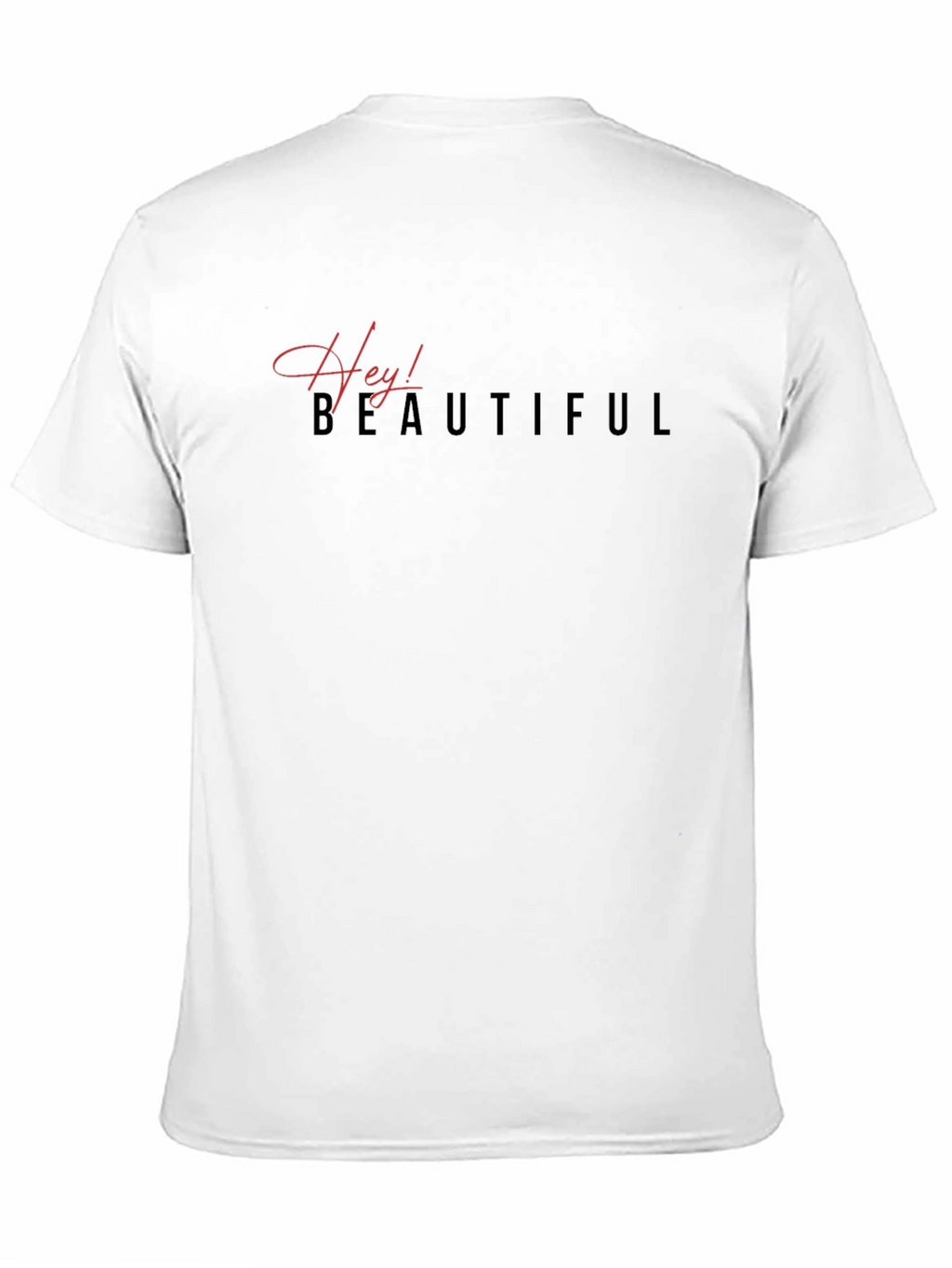 Hey! Beautiful Black Graphic T-Shirt
