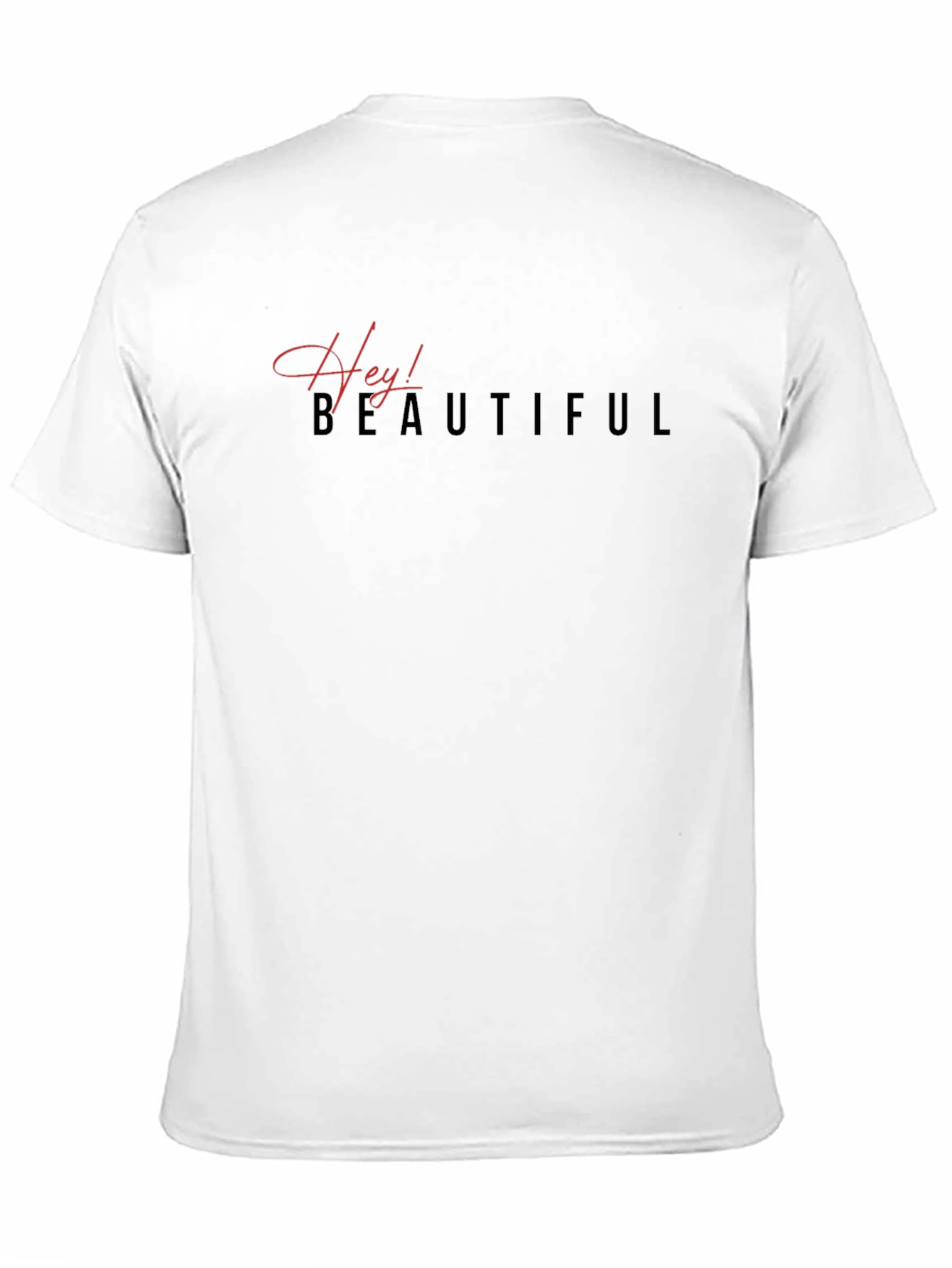 Hey! Beautiful Black Graphic T-Shirt