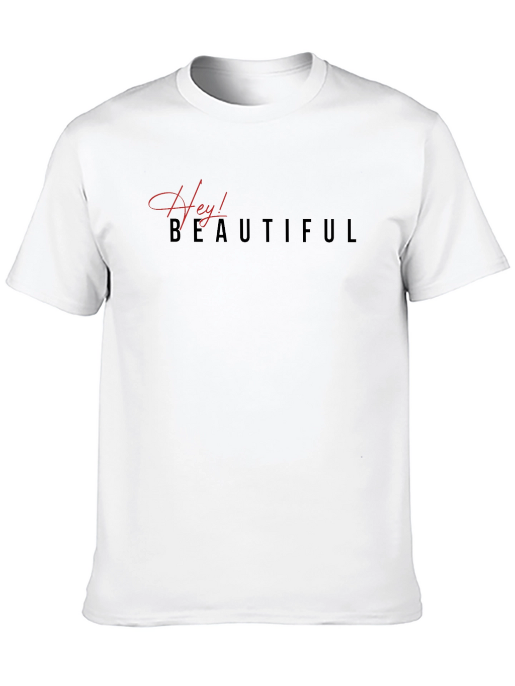 Hey! Beautiful Black Graphic T-Shirt