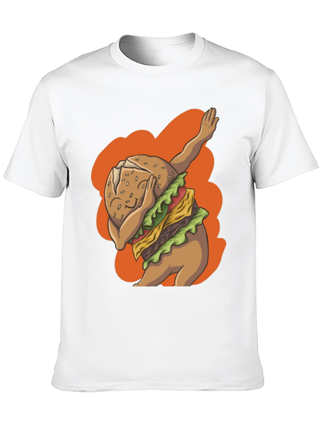 Dabbing Burger Graphic Tee - Trendy Casual Wear
