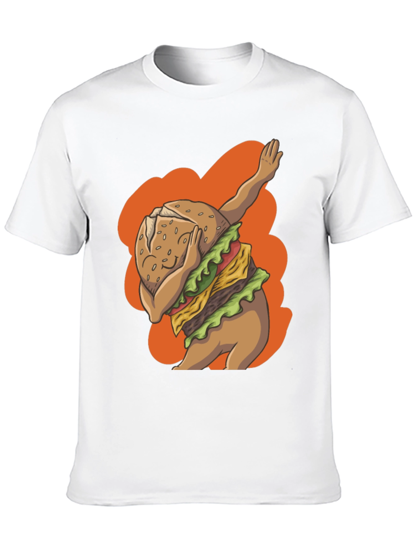 Dabbing Burger Graphic Tee - Trendy Casual Wear