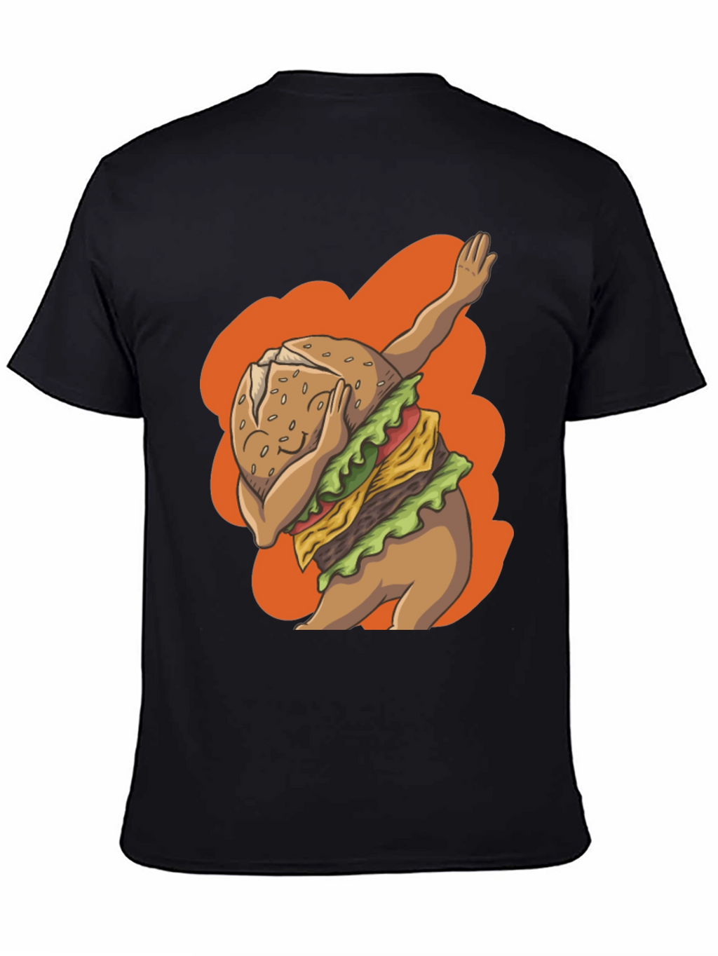 Dabbing Burger Graphic Tee - Trendy Casual Wear
