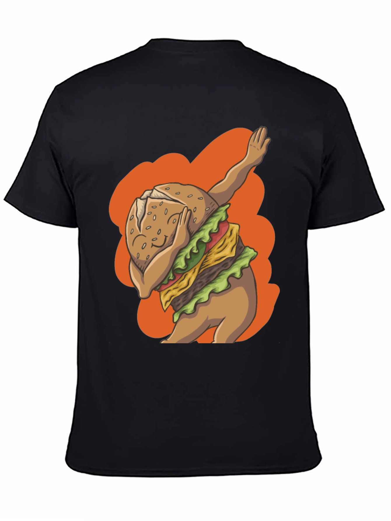 Dabbing Burger Graphic Tee - Trendy Casual Wear