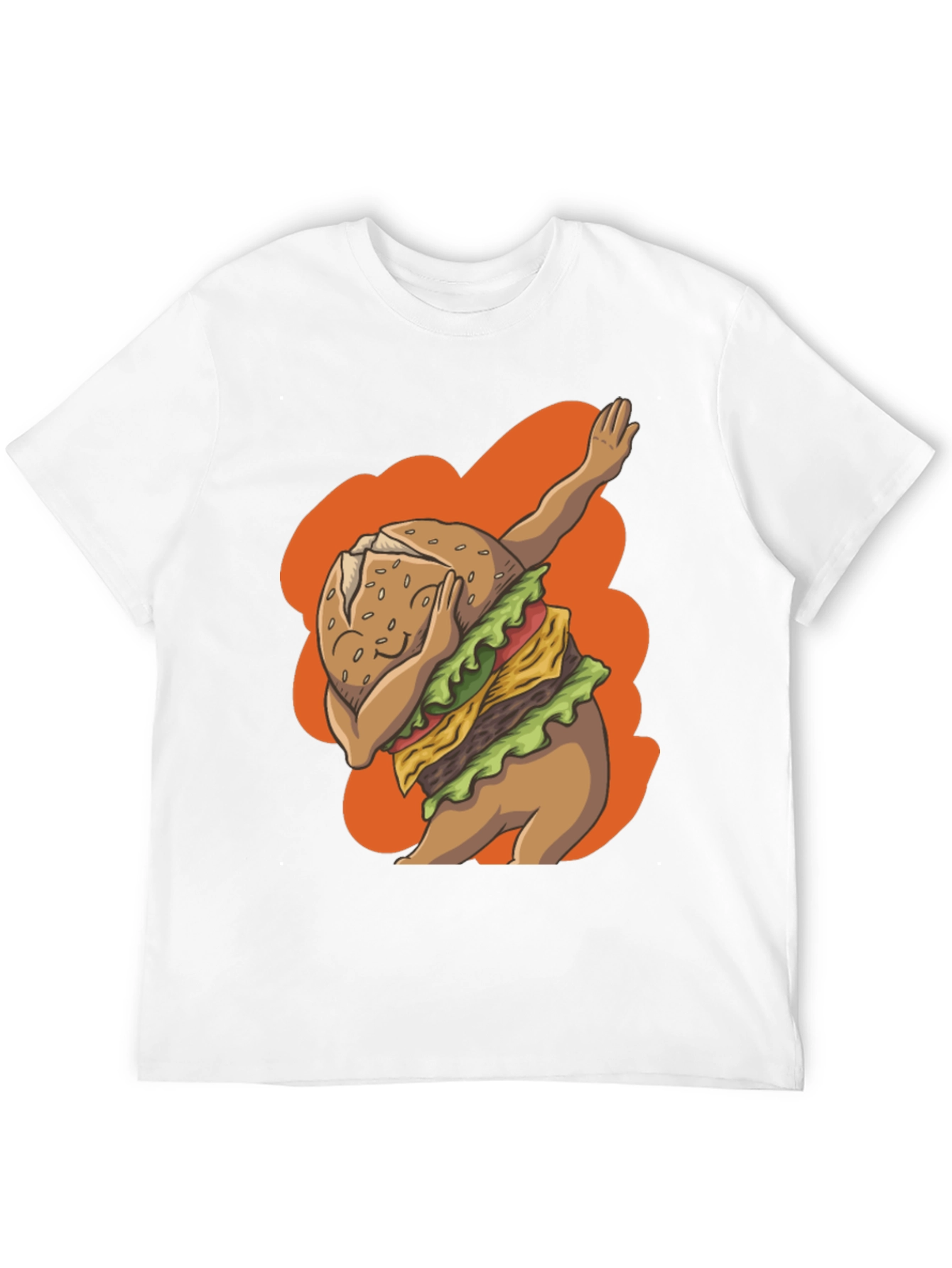 Dabbing Burger Graphic Tee - Trendy Casual Wear