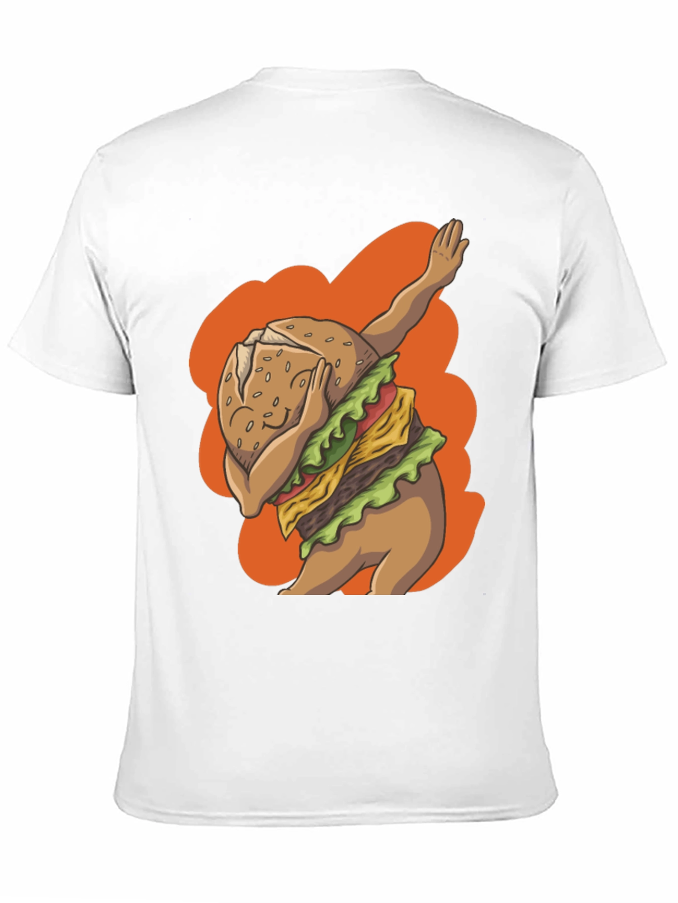 Dabbing Burger Graphic Tee - Trendy Casual Wear