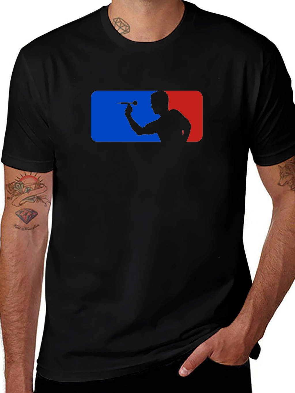 Darts Thrower Black T-Shirt
