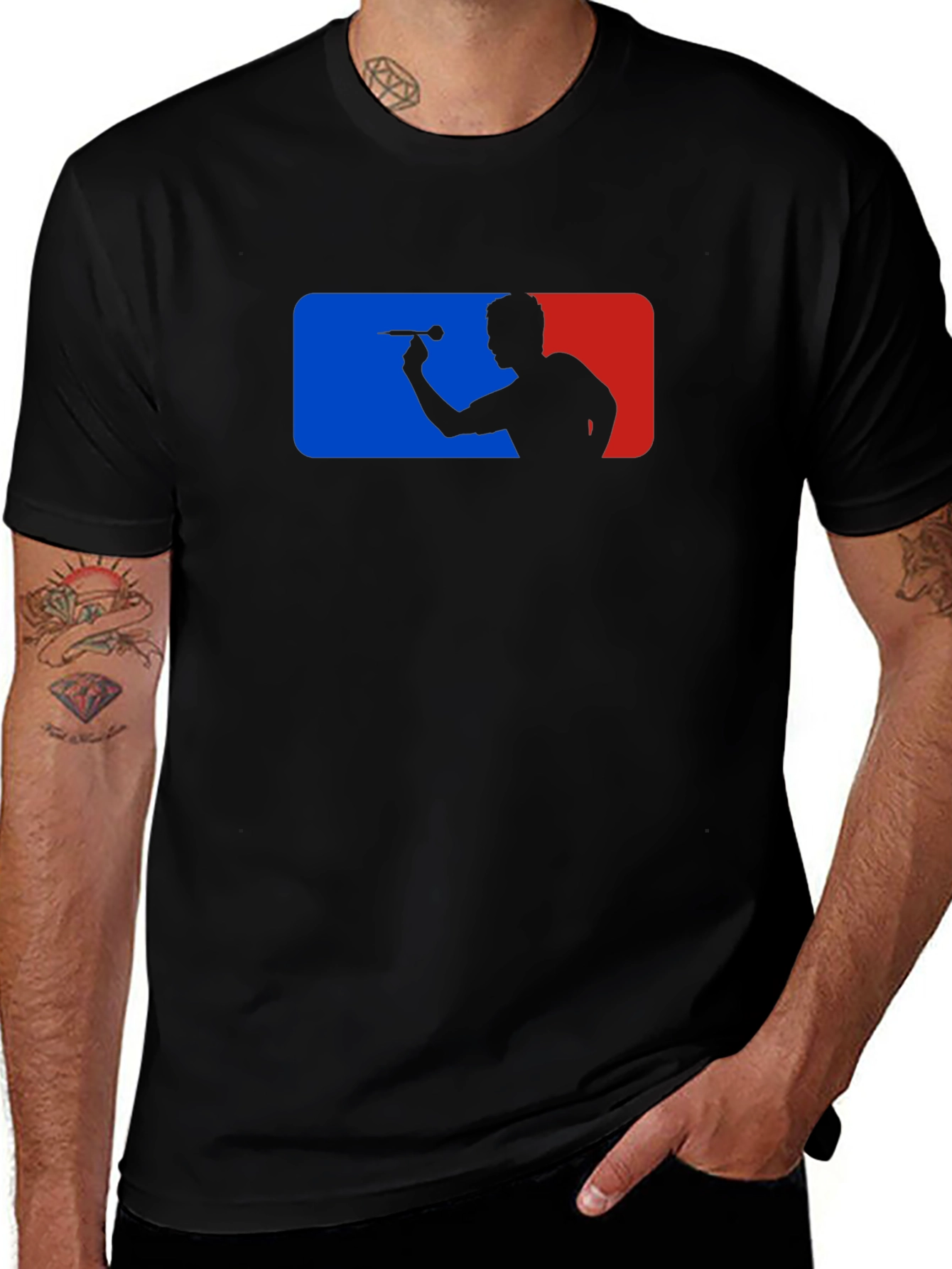 Darts Thrower Black T-Shirt