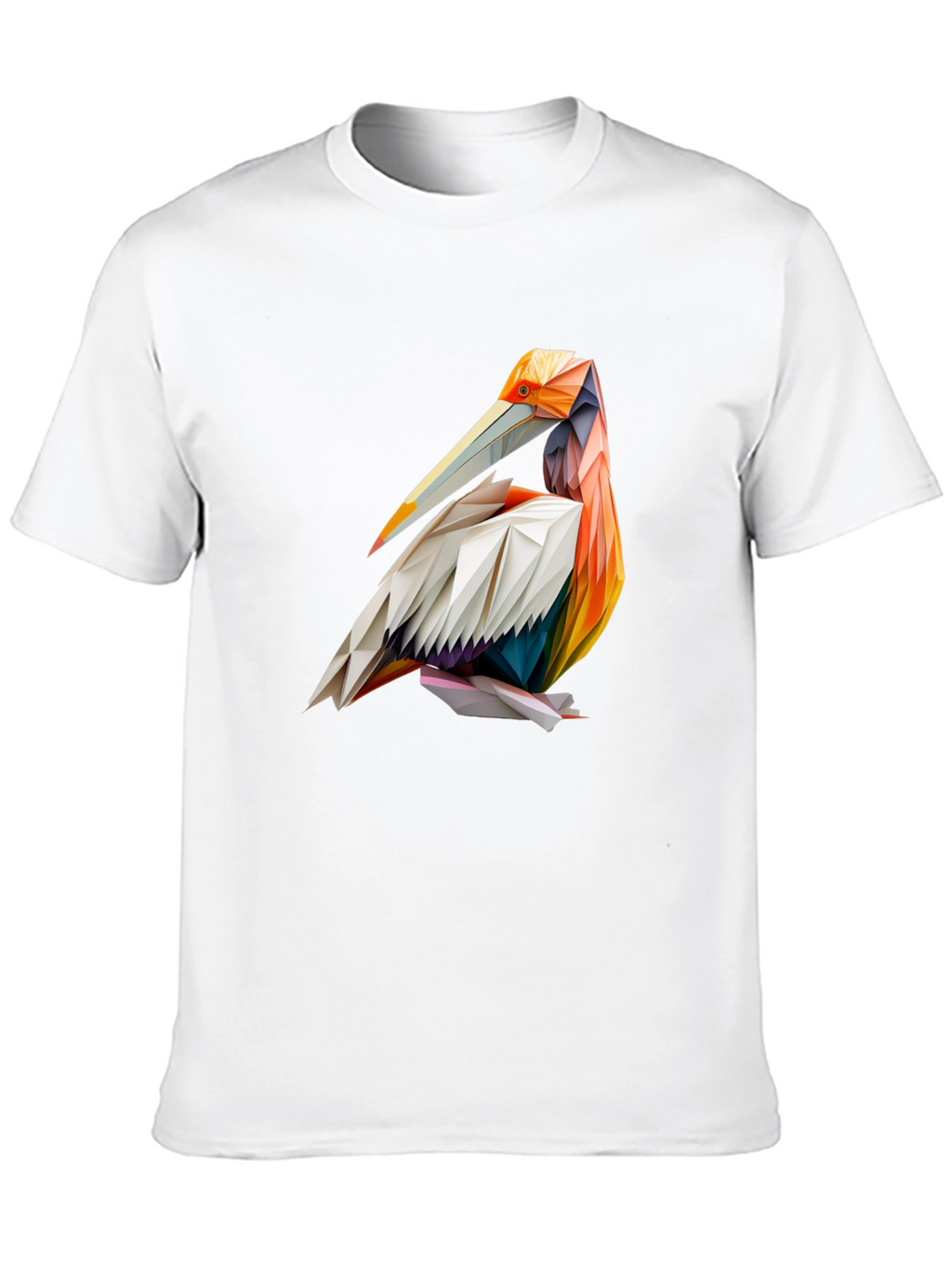 Geometric Pelican Graphic T-Shirt