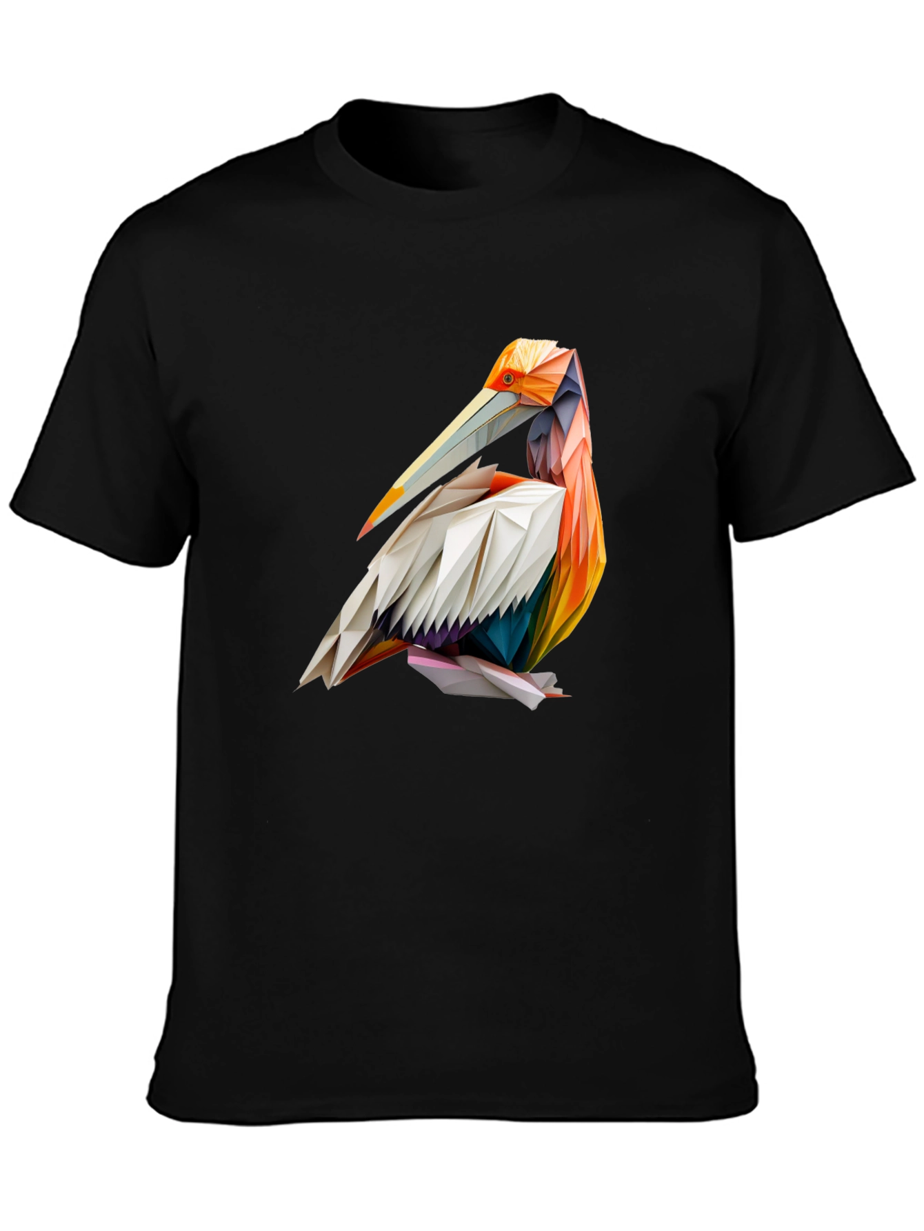 Geometric Pelican Graphic T-Shirt