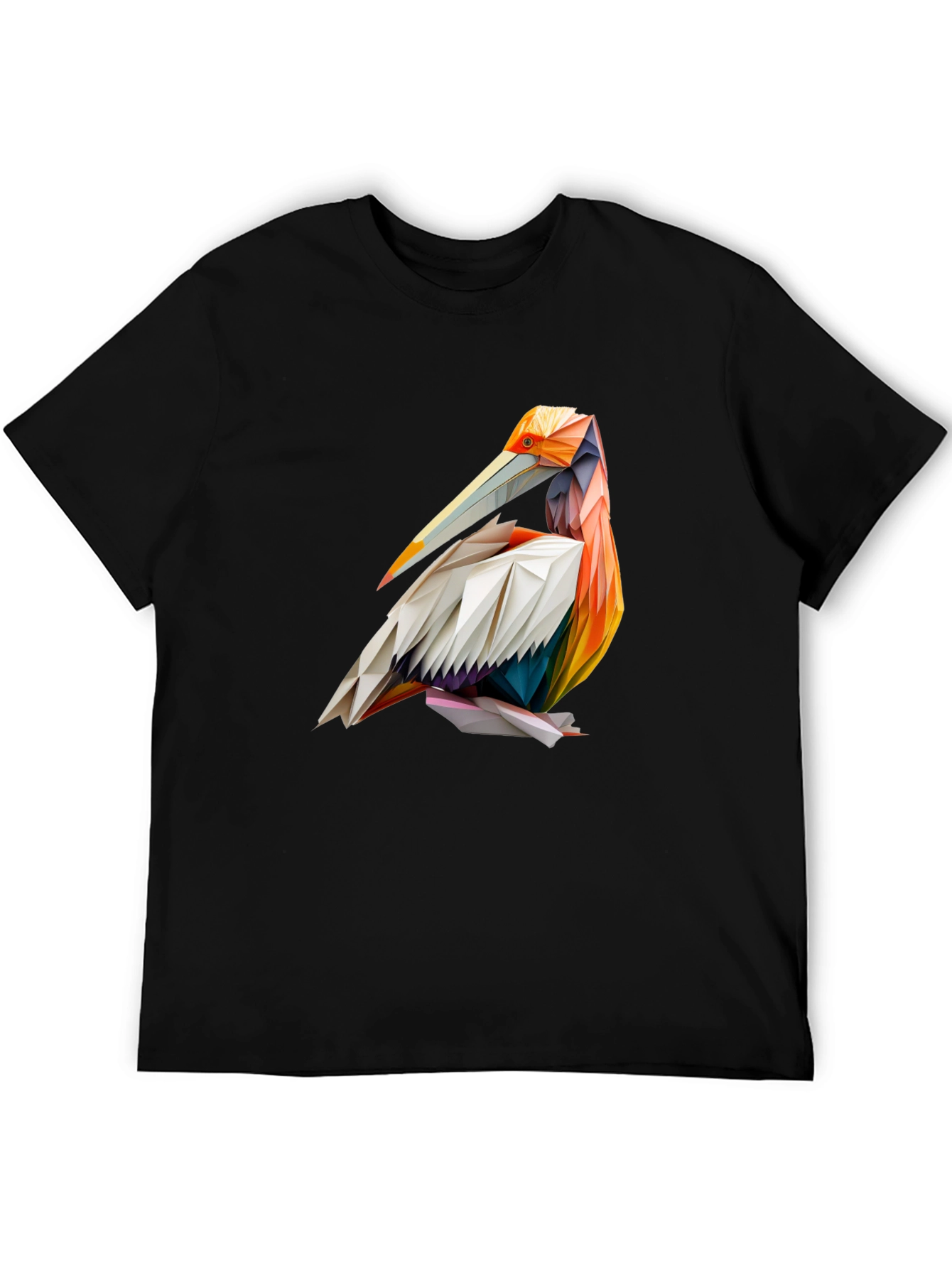Geometric Pelican Graphic T-Shirt