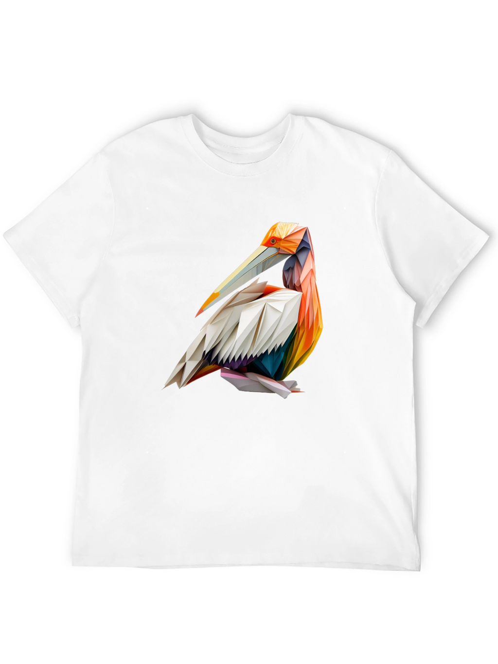 Geometric Pelican Graphic T-Shirt