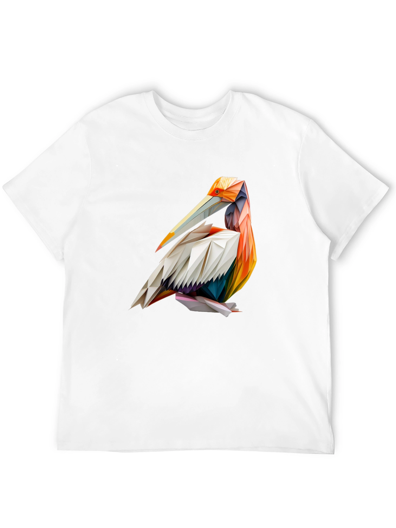 Geometric Pelican Graphic T-Shirt
