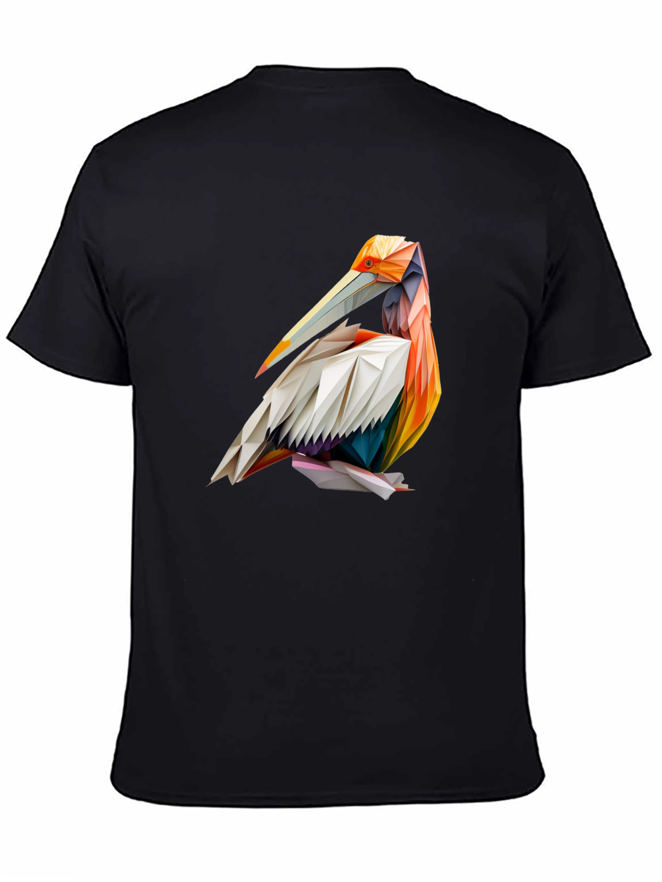 Geometric Pelican Graphic T-Shirt