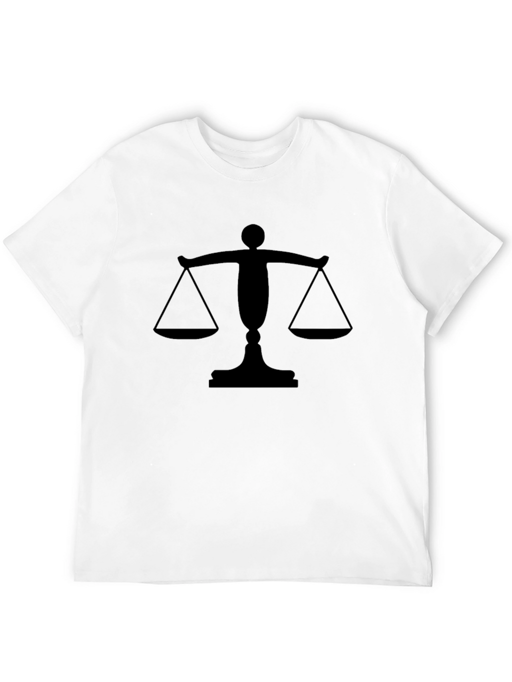 Scales of Justice Graphic Tee - Black Cotton T-Shirt