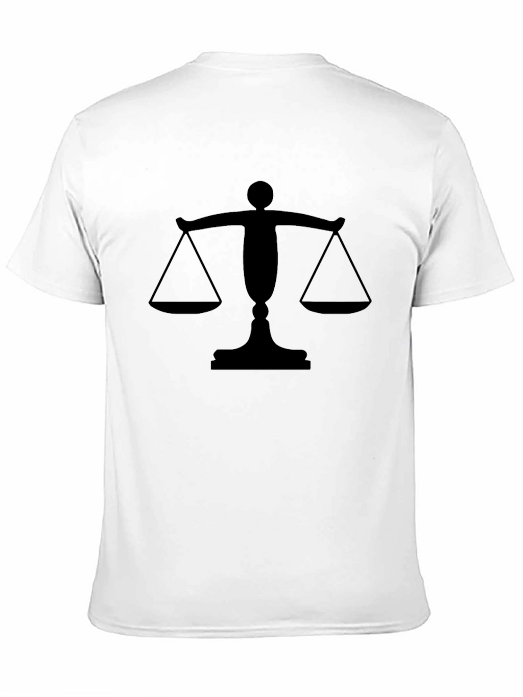 Scales of Justice Graphic Tee - Black Cotton T-Shirt