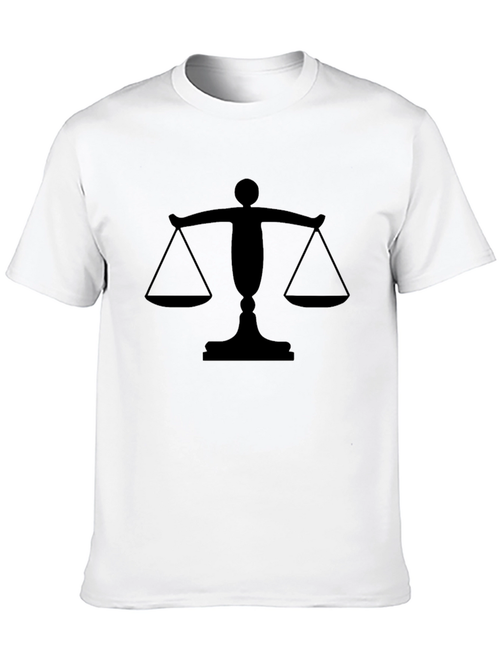 Scales of Justice Graphic Tee - Black Cotton T-Shirt