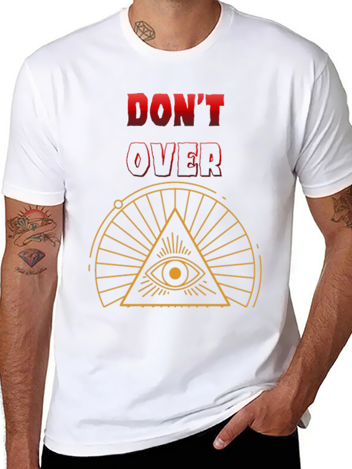 Dont Overthink T-Shirt - Eye Graphic