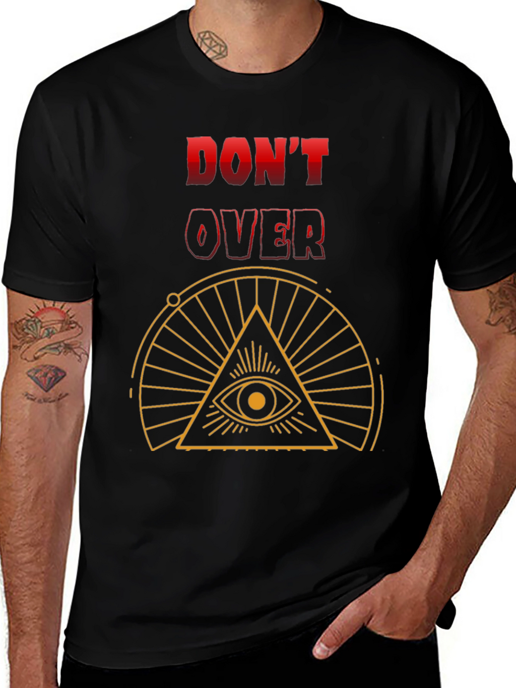 Dont Overthink T-Shirt - Eye Graphic