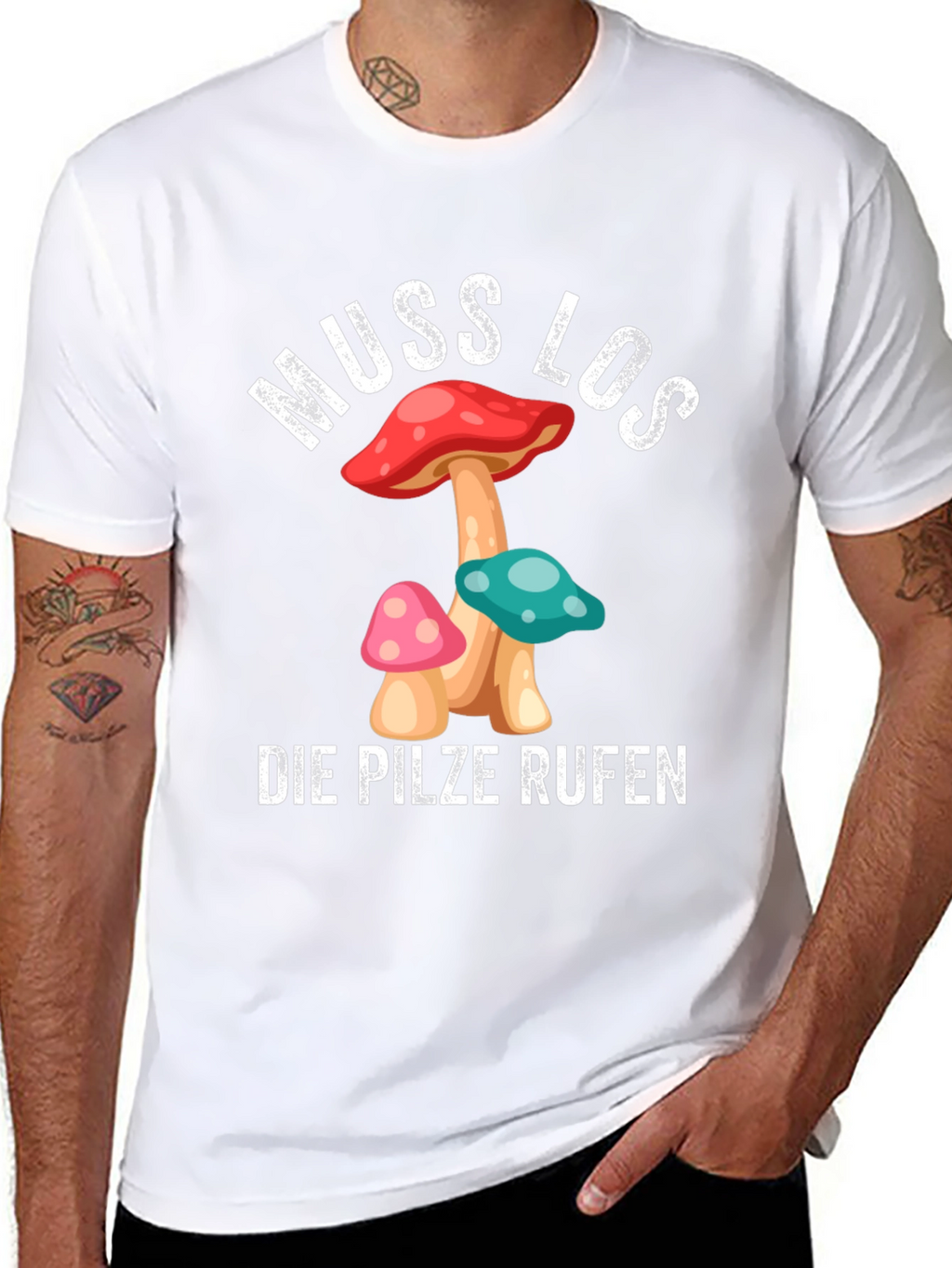 Muss Los Die Pilze Rufen Mushroom T-Shirt
