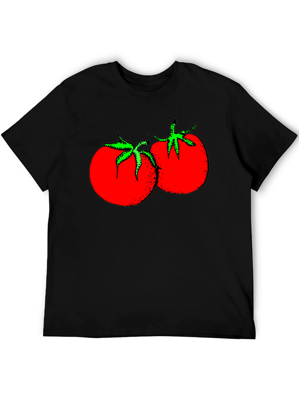 Tomato Graphic Black T-Shirt
