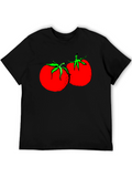 Tomato Graphic Black T-Shirt