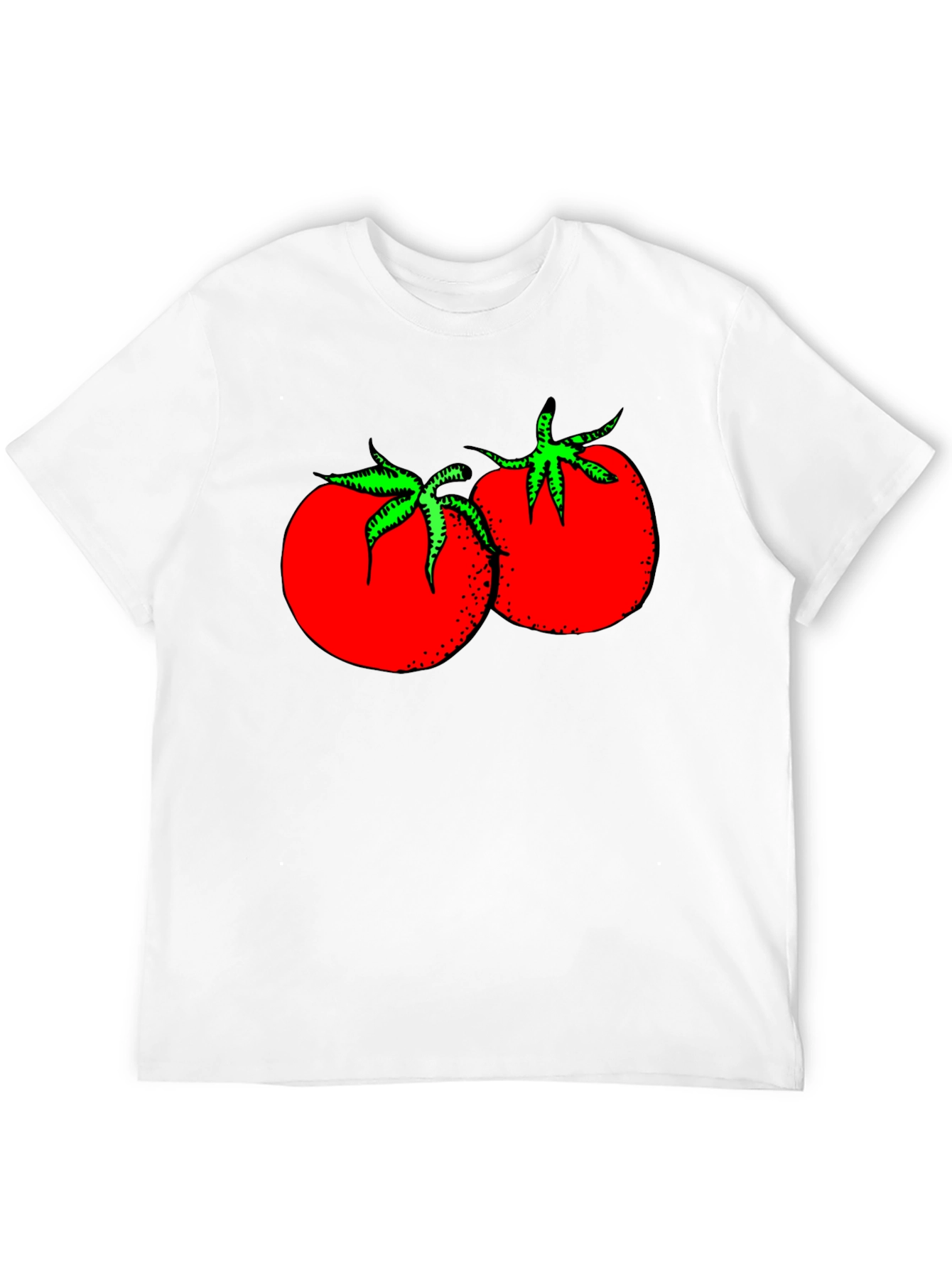 Tomato Graphic Black T-Shirt