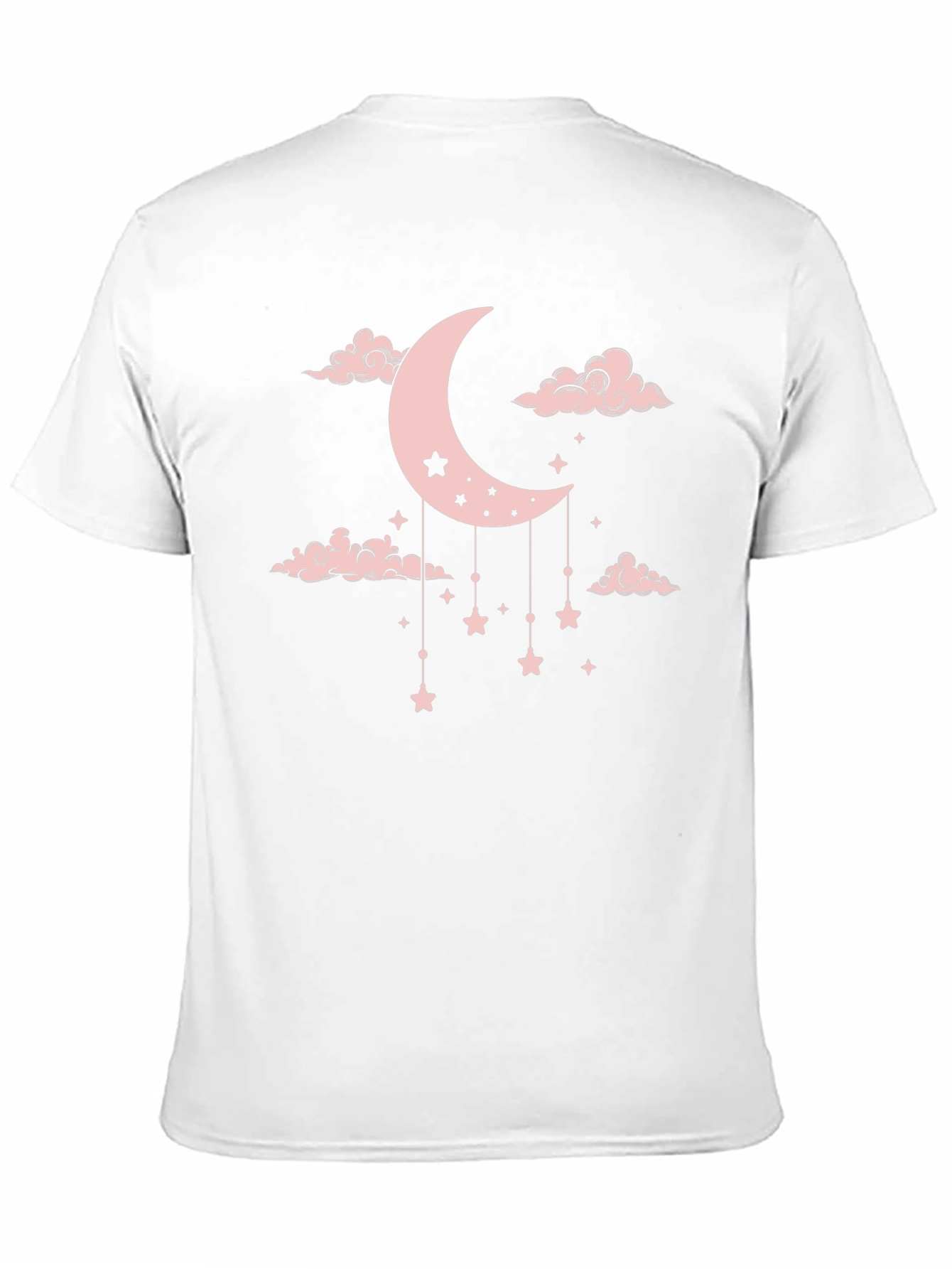 Dreamy Moon & Stars Graphic Tee - Black