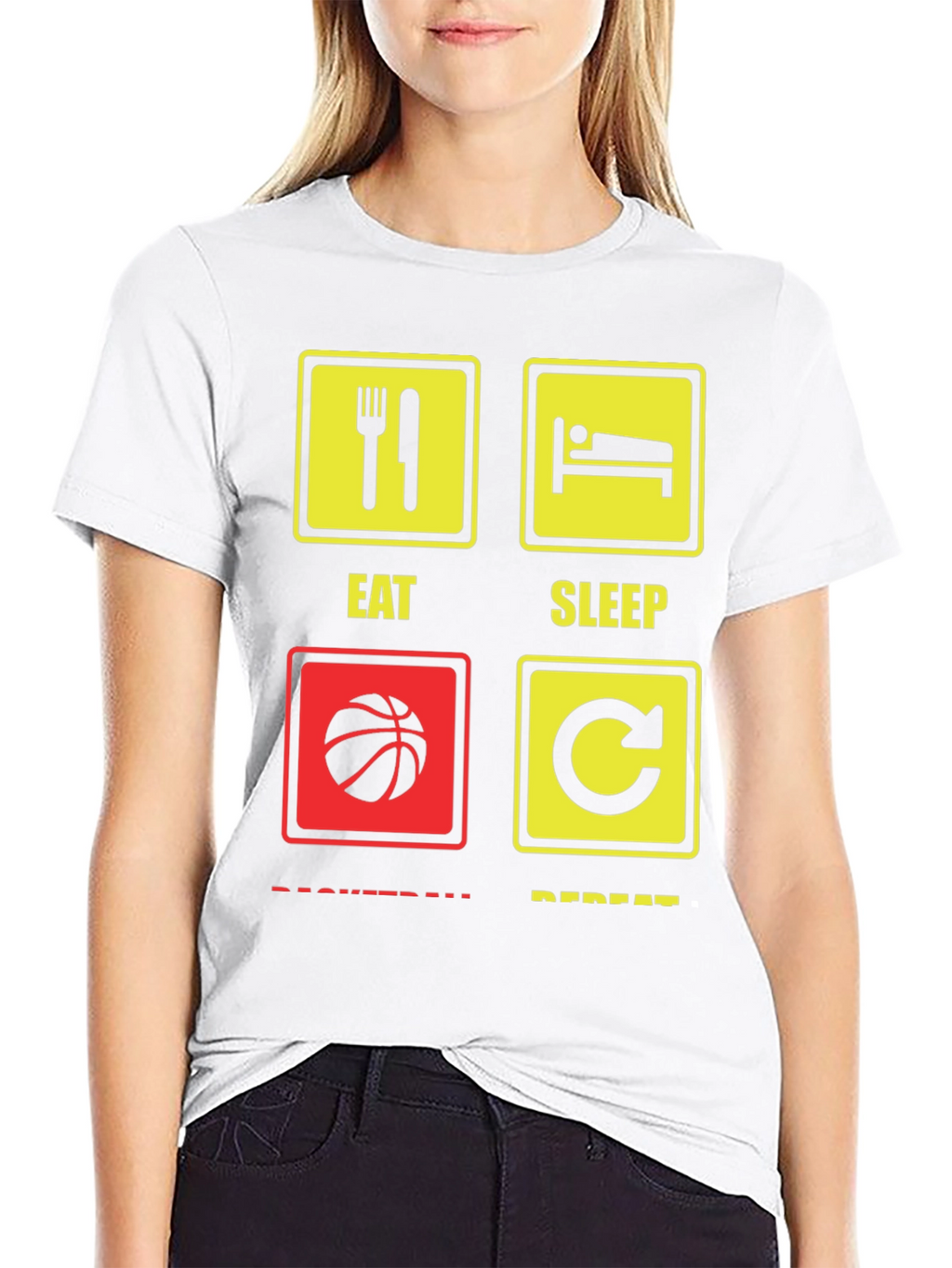 Eat Sleep Basketball Repeat T-Shirt