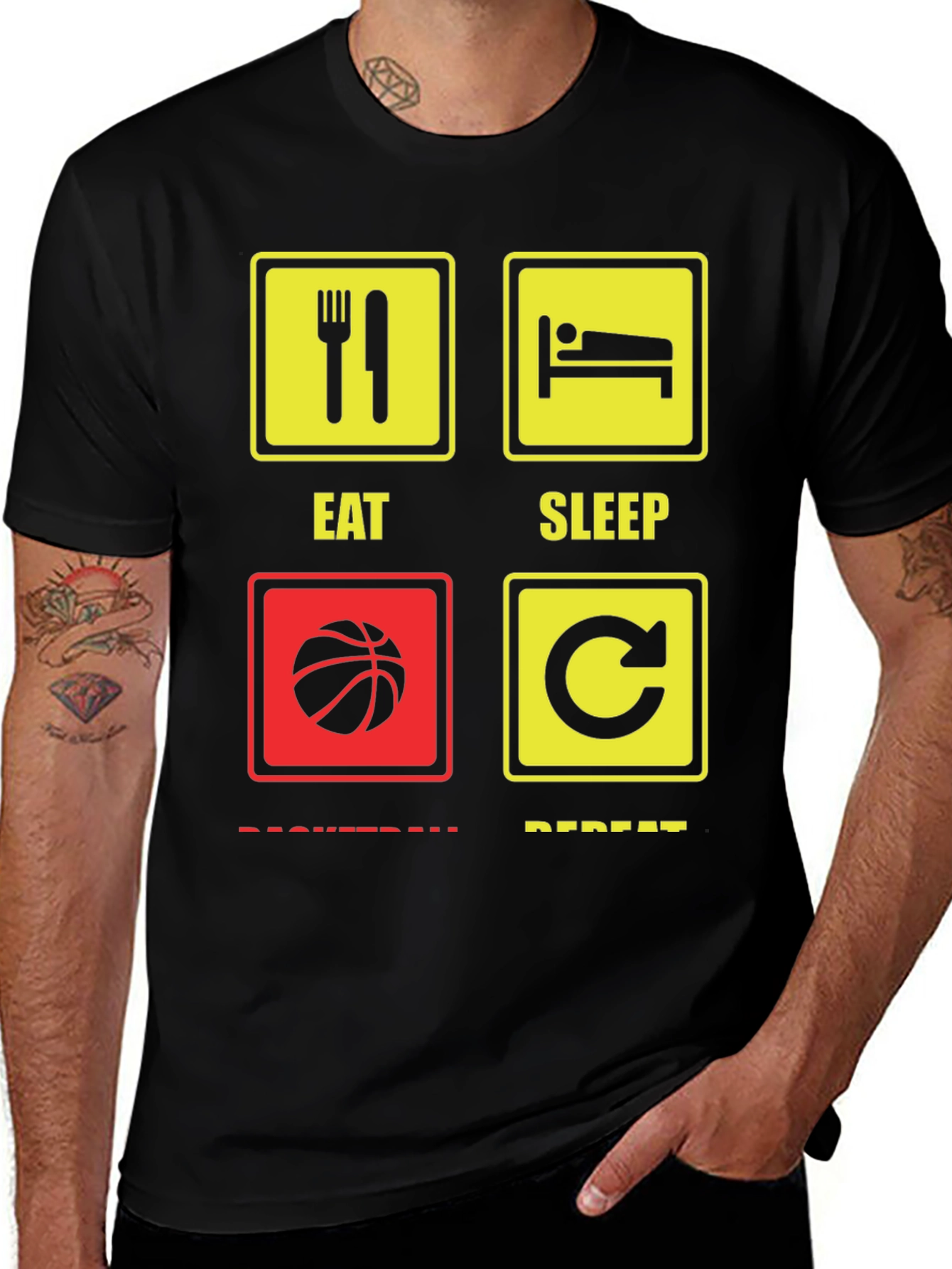 Eat Sleep Basketball Repeat T-Shirt