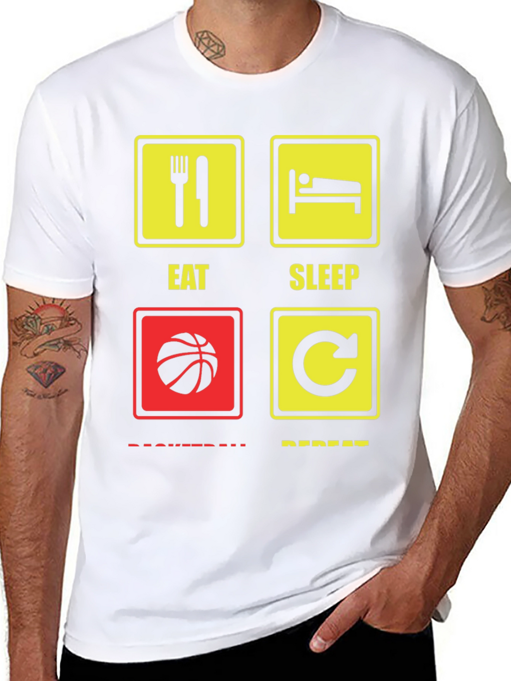 Eat Sleep Basketball Repeat T-Shirt