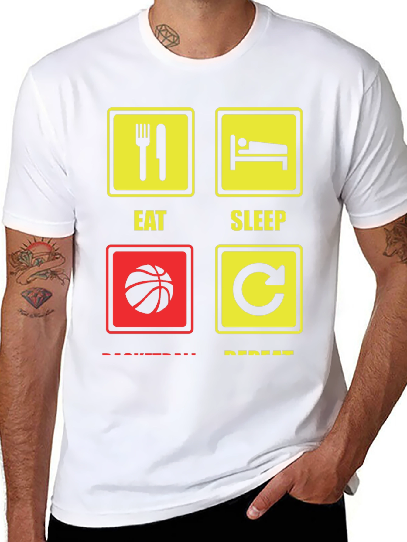 Eat Sleep Basketball Repeat T-Shirt